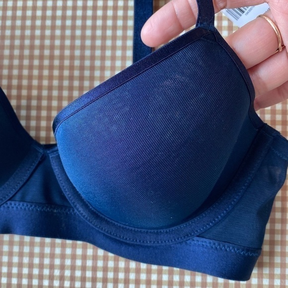Soma Lightest lift Smooth Demi semi sheer blue bra. Size 34A. NWT - Picture 4 of 10